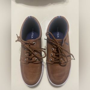 Boy’s brown Nautica shoes. Smoke and pet free home.